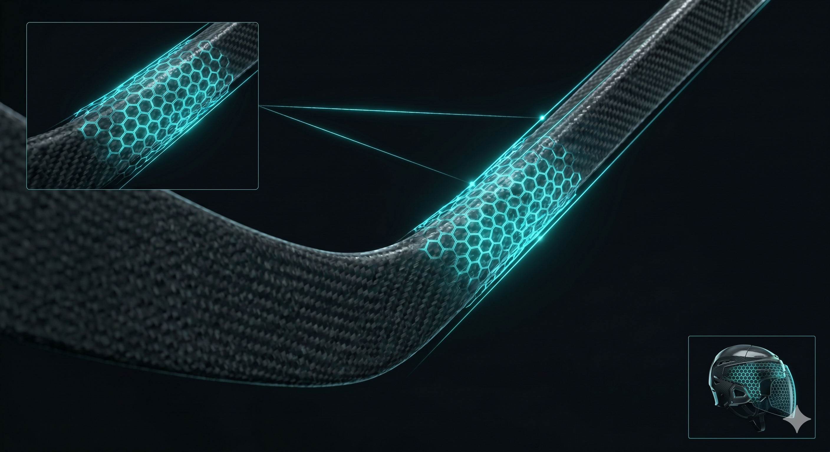 Graphene-enhanced sports equipment composite structure