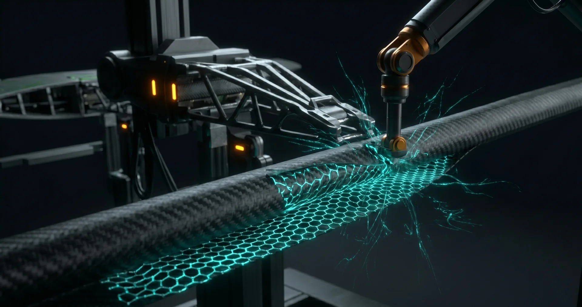 Graphene composite being applied to carbon fiber sports equipment